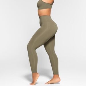 Olive High-Waisted Leggings